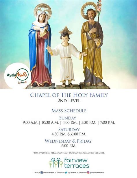 Fairview Terraces Mass Schedule .